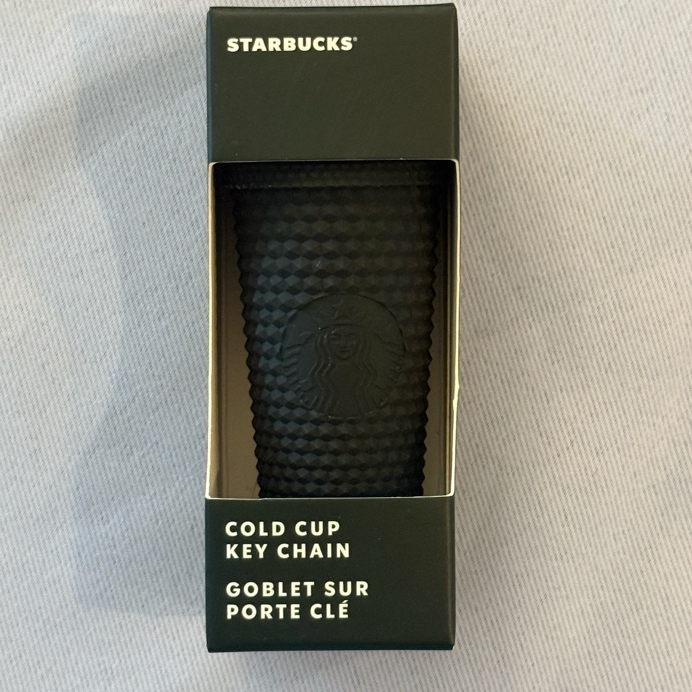 Starbucks Dark Green Cold Cup Key Chain Accessory